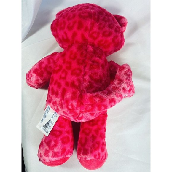 16" BUILD A BEAR PINK Sweet Scent LEOPARD Spots CAT STUFFED ANIMAL PLUSH TOY BAB - Picture 6 of 11